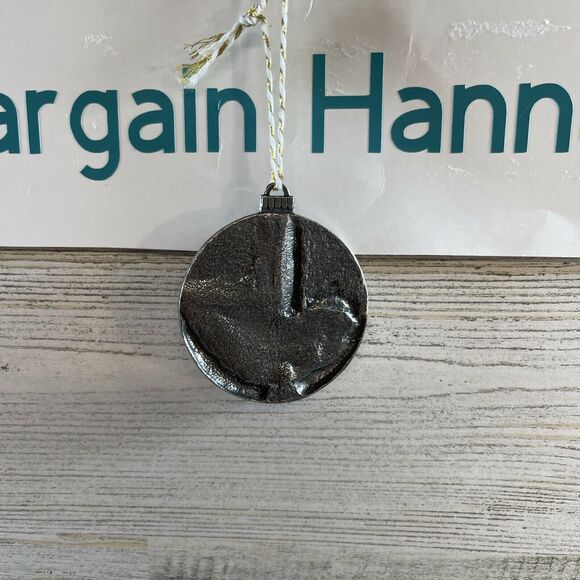 2002 Country Promotional Pewter Christmas Ornament 1.75" Seasons Greetings B#6 - Picture 4 of 6